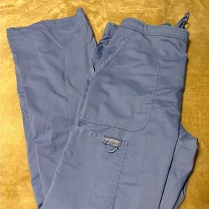 Cherokee Cargo Scrub Pants in Ceil Blue